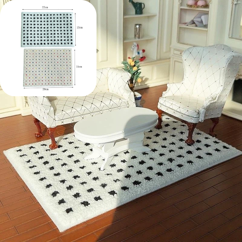 Play Mat - 1: 12 Dollhouse Miniature Plush Carpet
