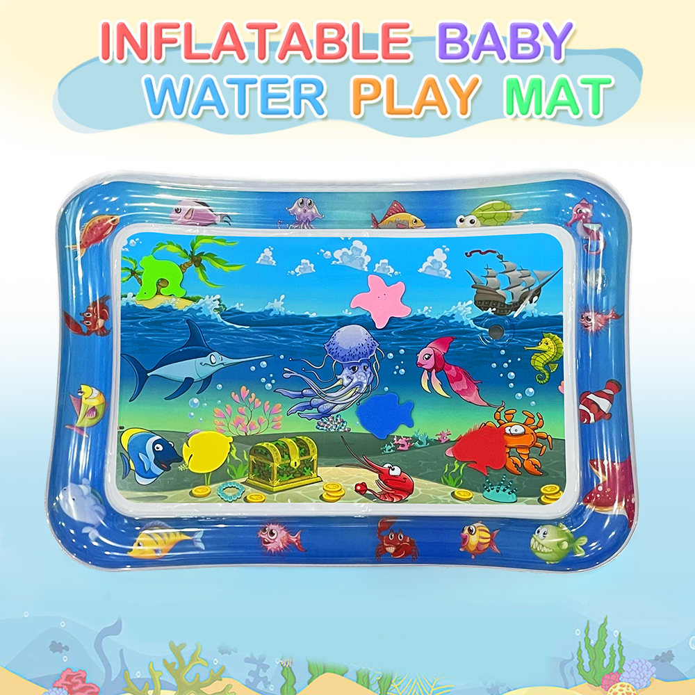 Play Mat - Squid Ocean Theme Inflatable Water Mat