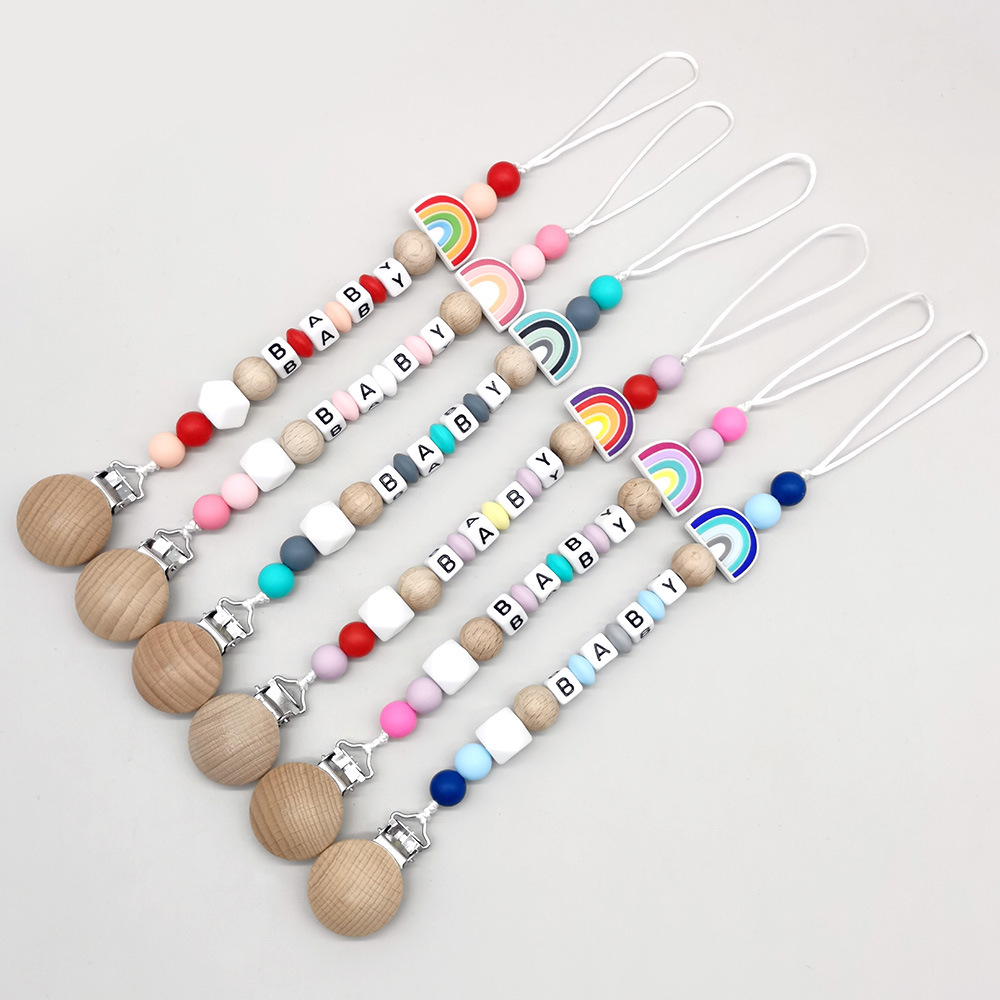 Baby Products Name - INS Baby Pacifier Clip Personalize Name