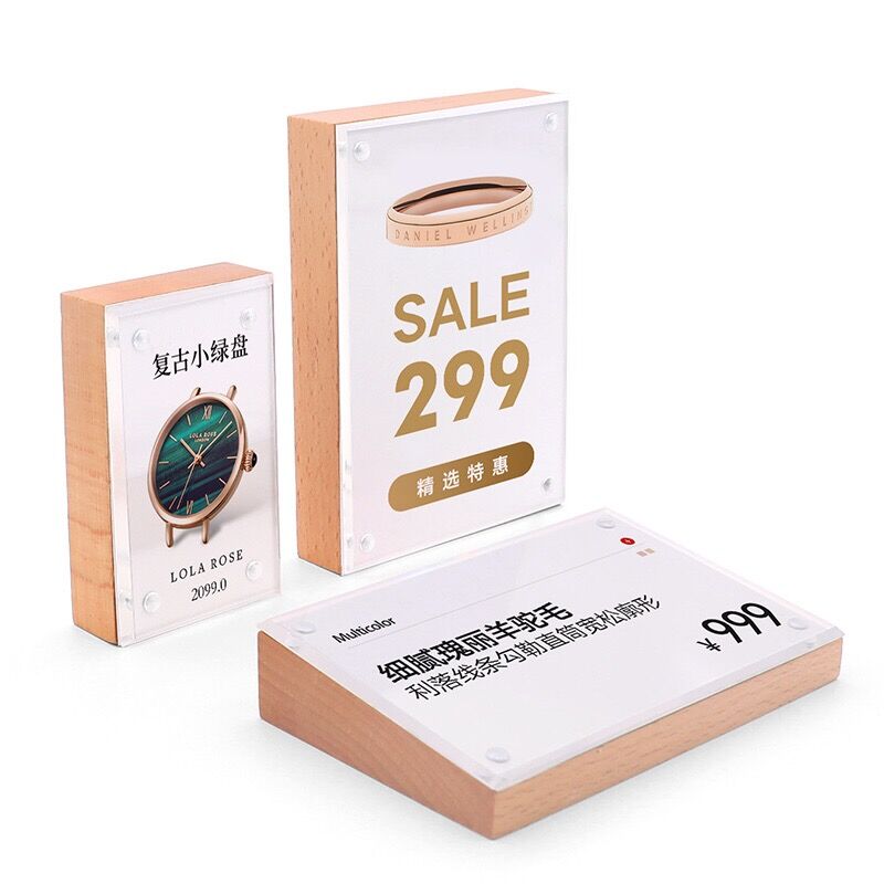 88x54mm Tabletop Acrylic Sign  – Baby Products Prices recenzja i cena