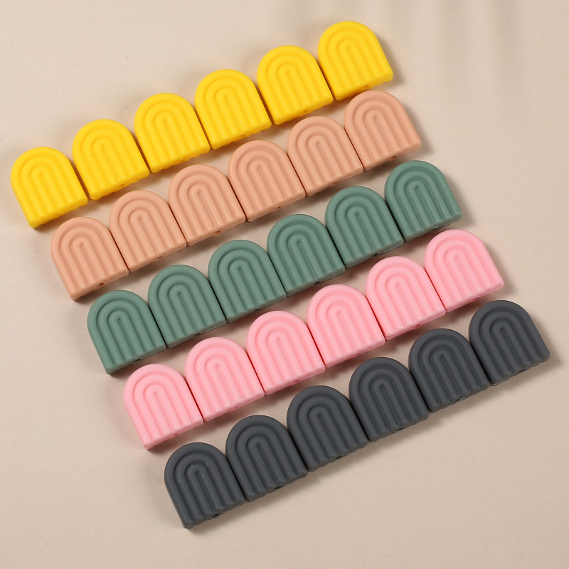 10Pcs 17x20mm Teether Rainbow  – Baby Products Name recenzja i cena