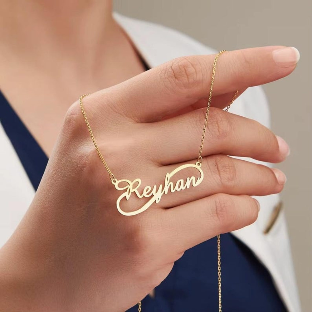 Custom Infinity Name Necklace  – Baby Products Name recenzja i cena