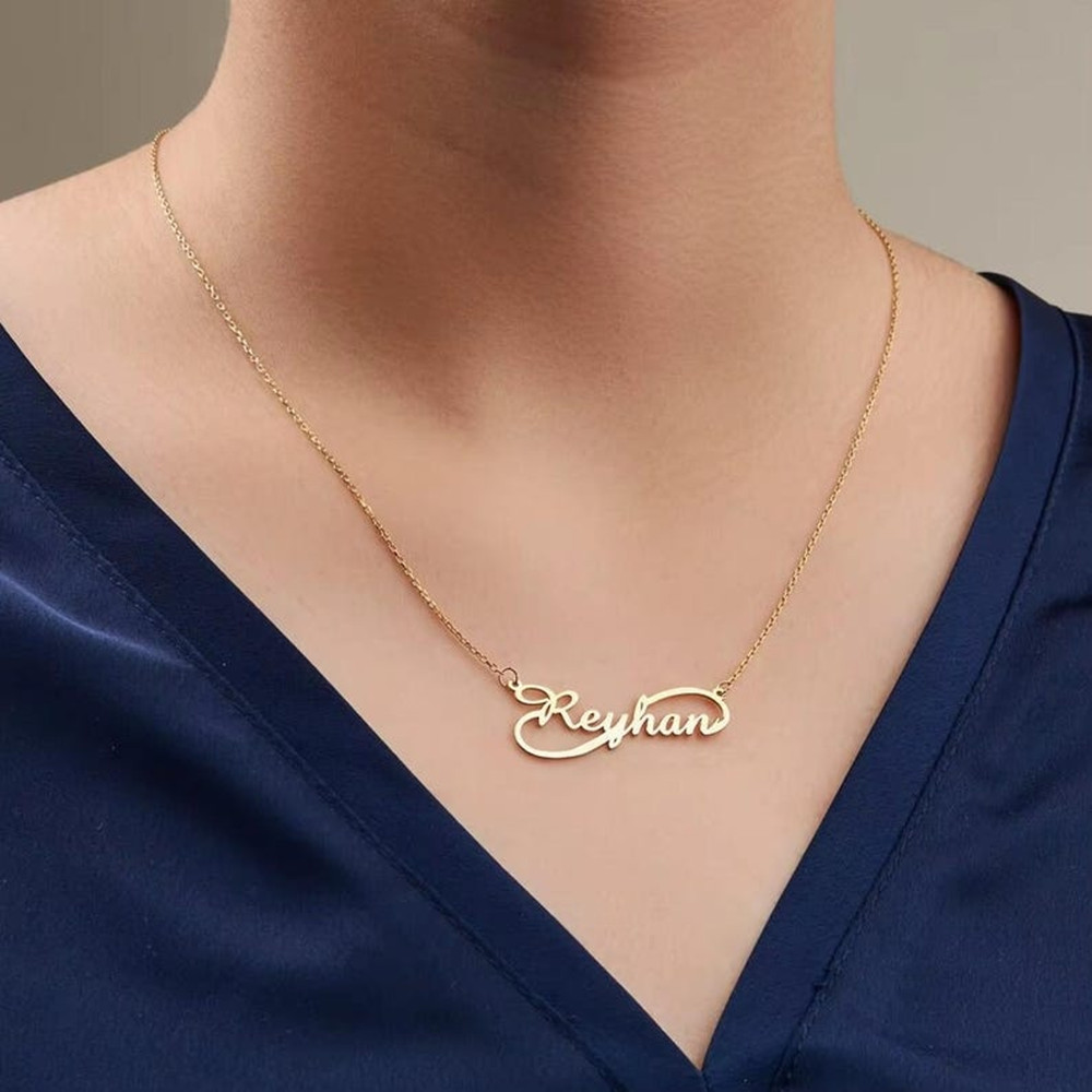 Custom Infinity Name Necklace  – Baby Products Name recenzja i cena